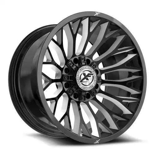 XF Off-Road XF-237 Gloss Black & Milled 8x165.1/170 20R 12 125.2 -44