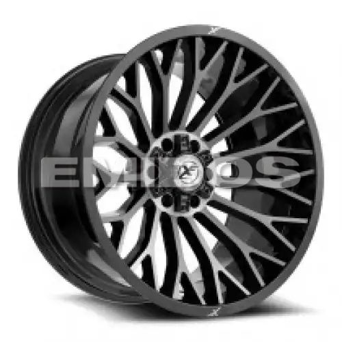 XF Off-Road XF-237 Gloss Black & Brushed Double Dark Tint 5x127/139.7 20R 9 78.1 12