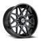 XF Off-Road XF-238 Gloss Black & Machined Titanium Double Dark Tint 5x127/139.7 20R 10 78.1 -12