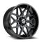 XF Off-Road XF-238 Gloss Black & Machined Titanium Double Dark Tint 6x135/139.7 20R 10 106.4 -24
