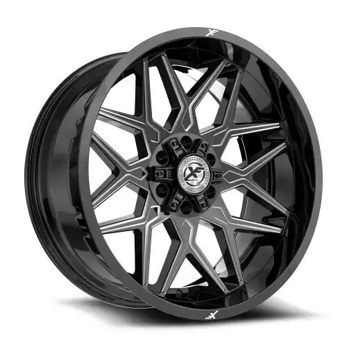 XF Off-Road XF-238 Gloss Black & Milled 6x135/139.7 20R 9 106.4 BNK