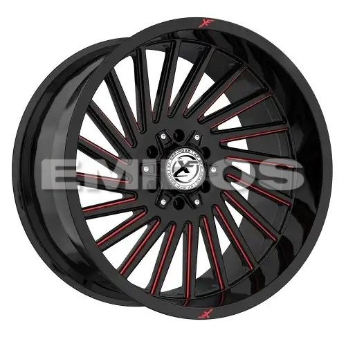 XF Off-Road XF-239 Gloss Black & Red Milled 5x127/139.7 20R 10 78.1 -12
