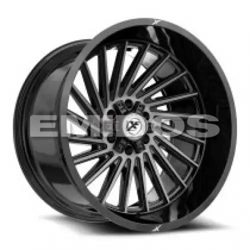 XF Off-Road XF-239 Gloss Black & Brushed Double Dark Tint 5x127/139.7 20R 9 78.1 BNK