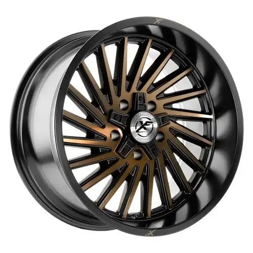 XF Off-Road XF-239 Satin Black & Bronze Machined Double Dark Tint 5x127 20R 9 78.1 BNK