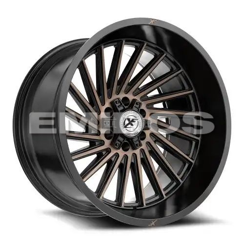 XF Off-Road XF-239 Satin Black & Bronze Machined Double Dark Tint 5x127/139.7 20R 9 78.1 12