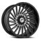 XF Off-Road XF-239 Gloss Black & Brushed Double Dark Tint 6x135/139.7 20R 9 106.4 12