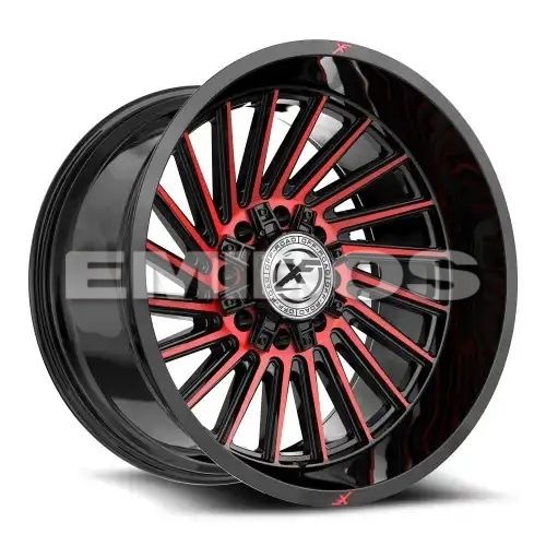 XF Off-Road XF-239 Gloss Black & Red Machined 8x165.1/170 20R 9 125.2 BNK