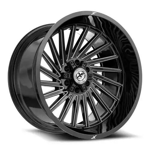 XF Off-Road XF-239 Gloss Black & Milled 5x127/139.7 24R 12 78.1 -44
