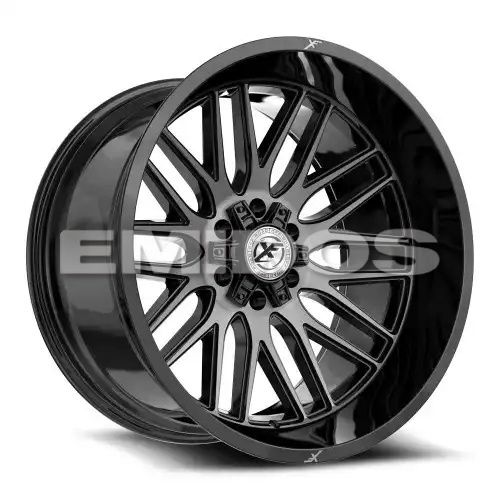 XF Off-Road XF-240 Gloss Black & Brushed Double Dark Tint 5x127/139.7 17R 9 78.1 12