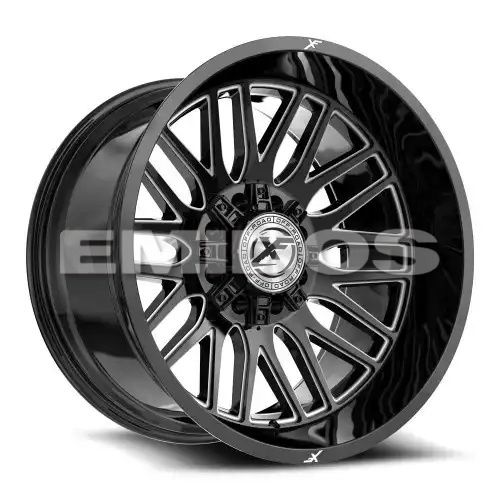 XF Off-Road XF-240 Gloss Black & Milled 8x165.1/170 22R 10 125.2 -18