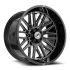 XF Off-Road XF-240 Gloss Black & Milled 6x135/139.7 22R 12 106.4 -44