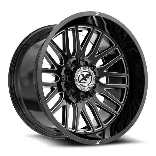 XF Off-Road XF-240 Gloss Black & Milled 8x165.1/170 24R 12 125.2 -44