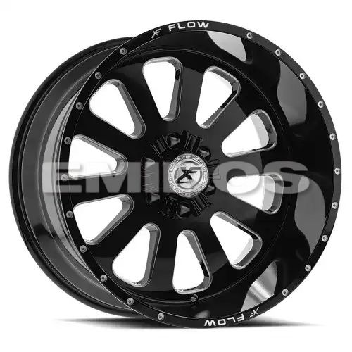 XFX Flow XFX-302 Gloss Black & Milled 5x114.3/127 17R 10 78.1 -12