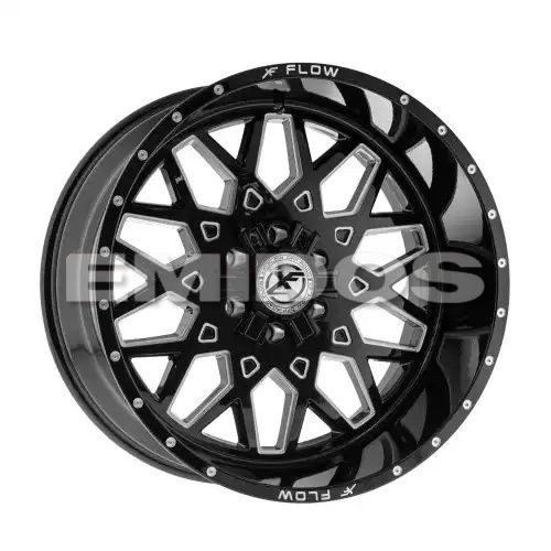 XFX Flow XFX-307 Gloss Black & Milled 5x114.3/127 22R 12 78.1 -44