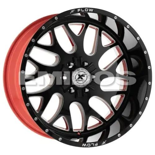 XFX Flow XFX-301 Gloss Black & Milled With Red Inner 5x127/139.7 26R 14 78.1 -76