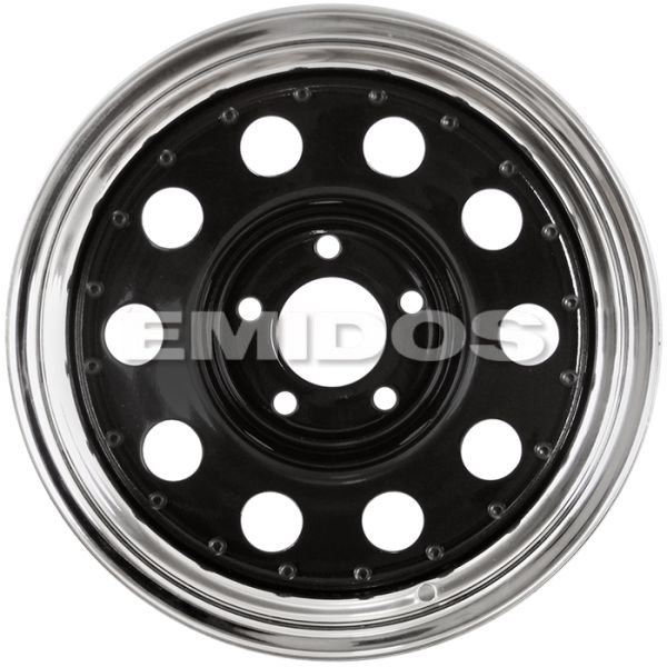 Комплект дисков 27030/15/73.1/Black Inner + Chrome Outer Rim