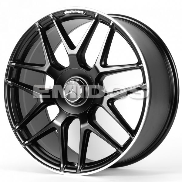 Комплект дисков 22854/22/84.1/Чёрный Матовый + Полированный Обод