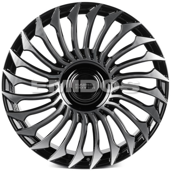 КОВАНЫЕ ДИСКИ 0923-88 PTRACING DS233X-SL252 22 J9.5 ET40 5X120 72.56 ЧЁРНЫЙ + ПОЛИРОВАННЫЕ СПИЦЫ