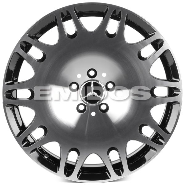 КОВАНЫЕ ДИСКИ 0923-10 PTRACING DS340X-SK317 19 J8.5 ET36 5X112 66.5 ЧЁРНЫЙ + ПОЛИРОВАННЫЕ СПИЦЫ