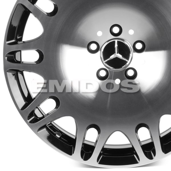 КОВАНЫЕ ДИСКИ 0923-10 PTRACING DS340X-SK317 19 J8.5 ET36 5X112 66.5 ЧЁРНЫЙ + ПОЛИРОВАННЫЕ СПИЦЫ