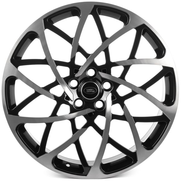 КОВАНЫЕ ДИСКИ 0923-93 PTRACING DS760-SK364 22 J9.5 ET45 5X120 72.56 ЧЁРНЫЙ + ПОЛИРОВАННЫЕ СПИЦЫ + СЕ