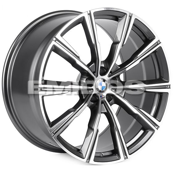 Комплект дисков 28609/21/66.56/Графит + Полированные Спицы