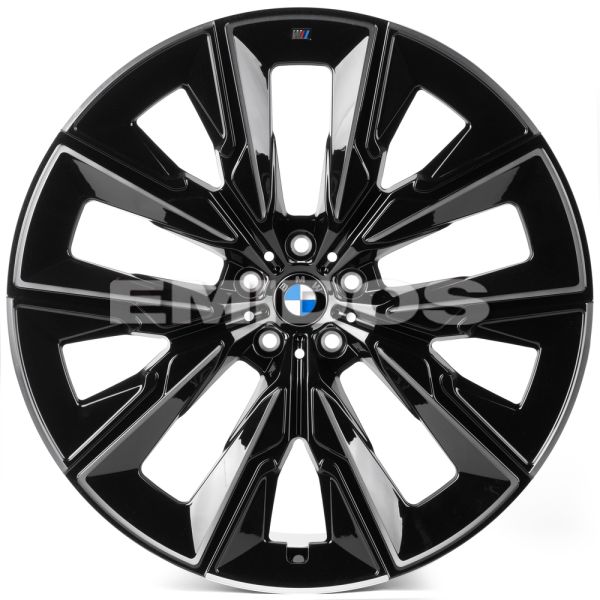 Комплект дисков 29758/22/66.6/Чёрный Глянцевый + Полированные Спицы