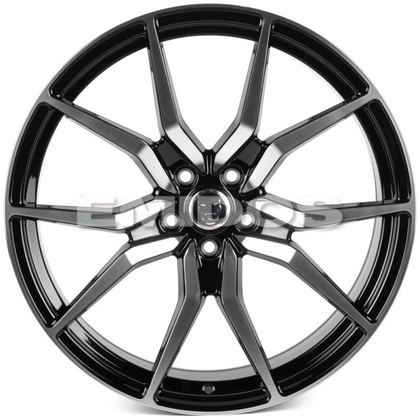 КОВАНЫЕ ДИСКИ 0923-3 PTRACING FG238X-CS413 20 J9.5 ET40 5X108 63.4 ЧЁРНЫЙ + ПОЛИРОВАННЫЕ СПИЦЫ