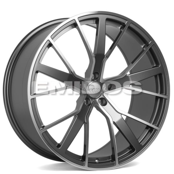 КОВАНЫЕ ДИСКИ 0923-32 PTRACING FG424X-SL237 21 J9.5 ET30 5X112 66.45 ГРАФИТ + ПОЛИРОВАННЫЕ СПИЦЫ