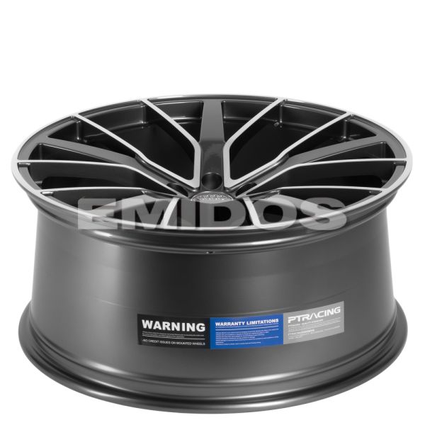 КОВАНЫЕ ДИСКИ 0923-32 PTRACING FG424X-SL237 21 J9.5 ET30 5X112 66.45 ГРАФИТ + ПОЛИРОВАННЫЕ СПИЦЫ