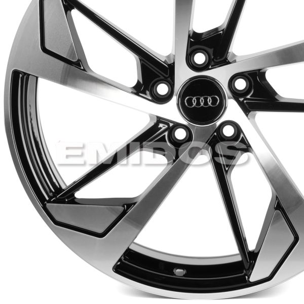 КОВАНЫЕ ДИСКИ 0923-34 PTRACING FG430X-CS396 19 J8.5 ET28 5X112 66.45 ЧЁРНЫЙ + ПОЛИРОВАННЫЕ СПИЦЫ