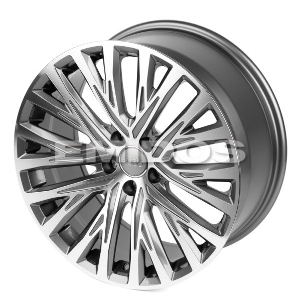 КОВАНЫЕ ДИСКИ 71698 CMST SV294-FG432X 19 J8.5 ET30 5X112 66.6 ГРАФИТ + ПОЛИРОВАННЫЕ СПИЦЫ