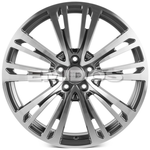 КОВАНЫЕ ДИСКИ 0923-36 PTRACING FG463X-SK317 19 J8.5 ET28 5X112 66.45 ГРАФИТ + ПОЛИРОВАННЫЕ СПИЦЫ