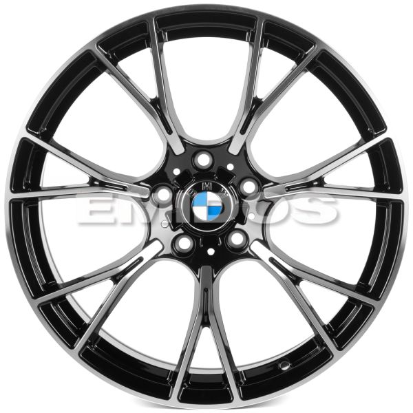 КОВАНЫЕ ДИСКИ 0923-116 PTRACING FG533-SV435 19 J8.5 ET30 5X120 72.56 ЧЁРНЫЙ + ПОЛИРОВАННЫЕ СПИЦЫ