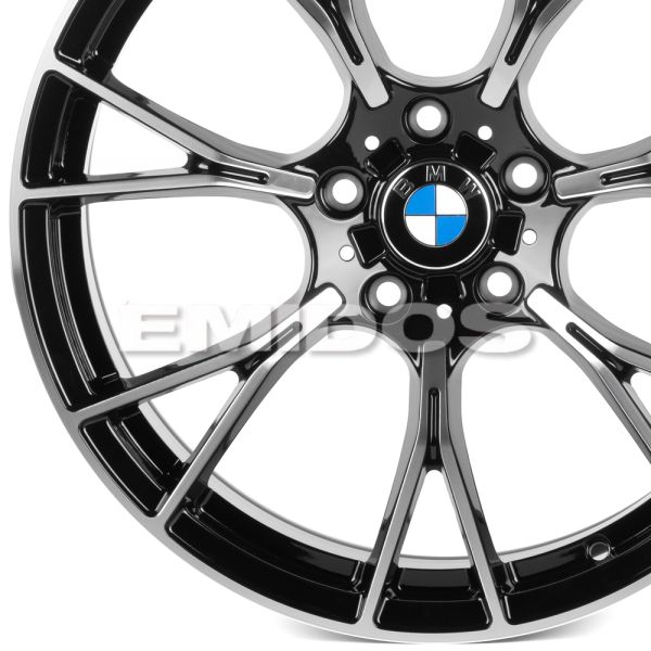 КОВАНЫЕ ДИСКИ 0923-116 PTRACING FG533-SV435 19 J8.5 ET30 5X120 72.56 ЧЁРНЫЙ + ПОЛИРОВАННЫЕ СПИЦЫ