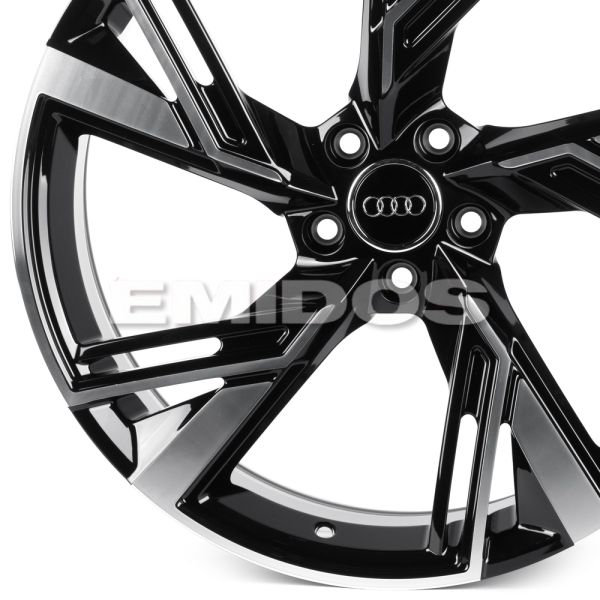 КОВАНЫЕ ДИСКИ 0923-51 PTRACING FG652X-SL221 20 J9 ET28 5X112 66.45 ЧЁРНЫЙ + ПОЛИРОВАННЫЕ СПИЦЫ