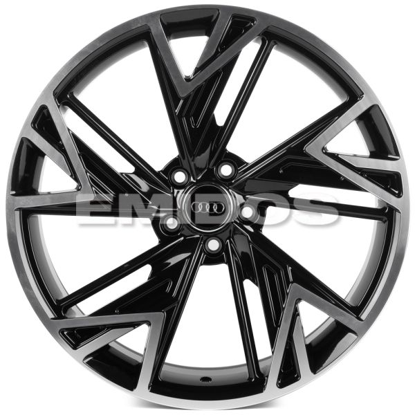 КОВАНЫЕ ДИСКИ 0923-58 PTRACING FG922-CS396 19 J8.5 ET28 5X112 66.45 ЧЁРНЫЙ + ПОЛИРОВАННЫЕ СПИЦЫ