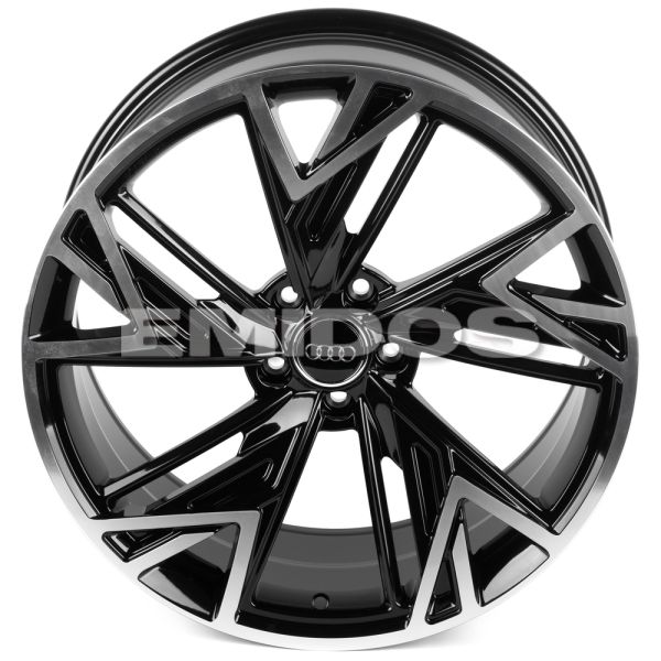 КОВАНЫЕ ДИСКИ 0923-58 PTRACING FG922-CS396 19 J8.5 ET28 5X112 66.45 ЧЁРНЫЙ + ПОЛИРОВАННЫЕ СПИЦЫ