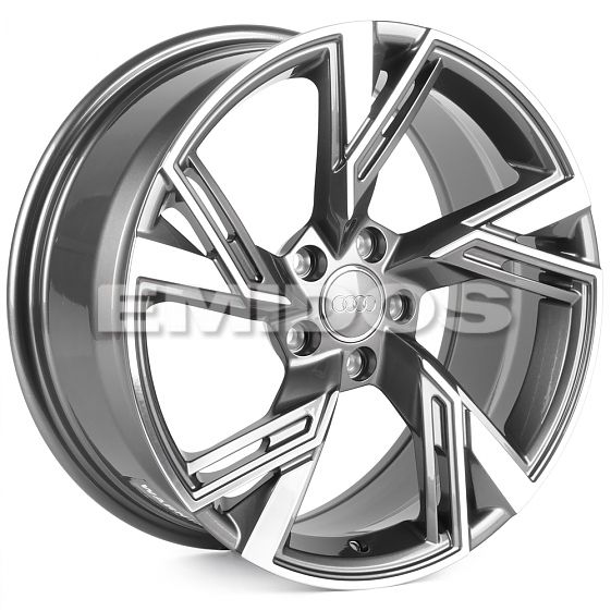 Комплект дисков 28607/18/66.45/Графит + Полированные Спицы