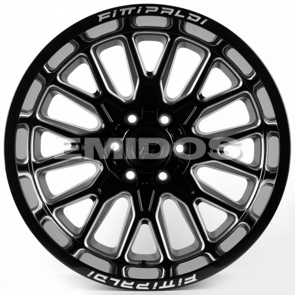 Комплект дисков 22932/22/125.2/Чёрный Глянцевый + Полированные Спицы