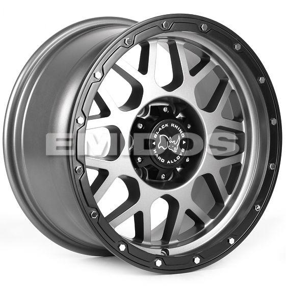 Комплект дисков 23346/17/106.1/Графит Матовый + Чёрный Матовый Обод