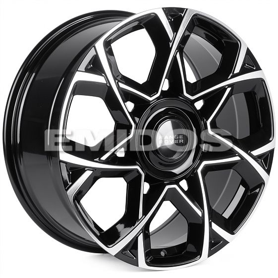 Комплект дисков 28558/21/72.56/Черный + Полированные Спицы