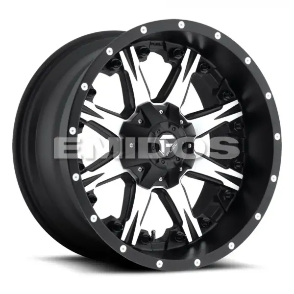 FUEL D541 NUTZ MATTE BLACK MACHINED 6x135/139.7 20R 9 106.1 1