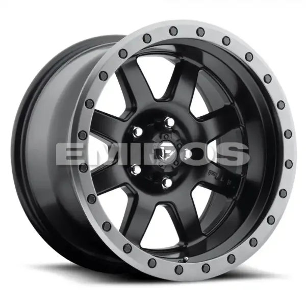 FUEL D551 TROPHY MATTE BLACK GUN METAL RING 6x135 20R 9 87.1 1