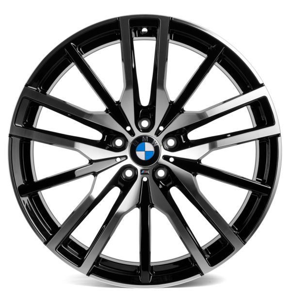 Комплект дисков 28611/20/66.56/Черный + Полированные Спицы