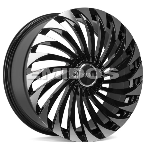 КОВАНЫЕ ДИСКИ 71063 CMST JL180X 21 J9.5 ET45 5X120 72.6 ЧЕРНЫЙ + ПОЛИРОВАННЫЕ СПИЦЫ