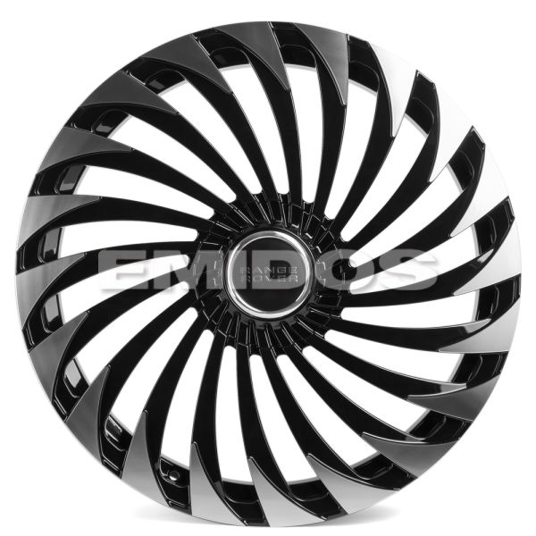 КОВАНЫЕ ДИСКИ 71063 CMST JL180X 21 J9.5 ET45 5X120 72.6 ЧЕРНЫЙ + ПОЛИРОВАННЫЕ СПИЦЫ