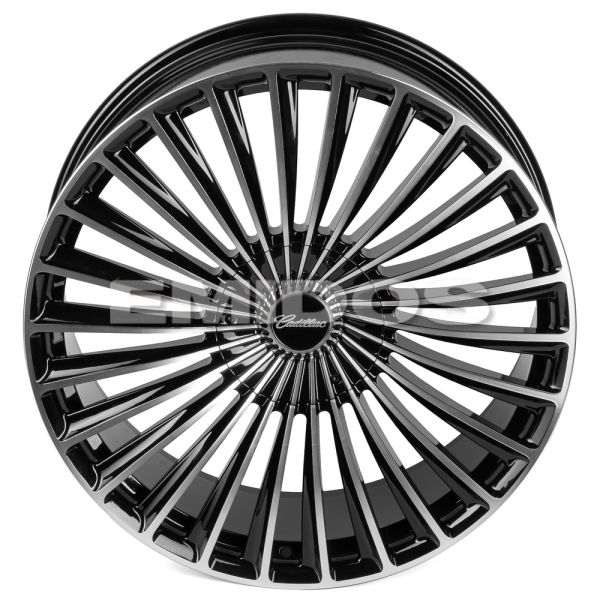 Комплект дисков 34869/22/78.1/Чёрный Глянцевый + Полированные Спицы