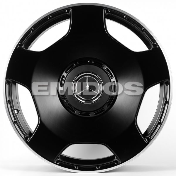 Комплект дисков 22862/22/84.1/Чёрный Матовый + Полированный Обод