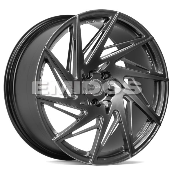 Комплект дисков 29770/22/66.6/Чёрный Глянцевый + Полированный Обод